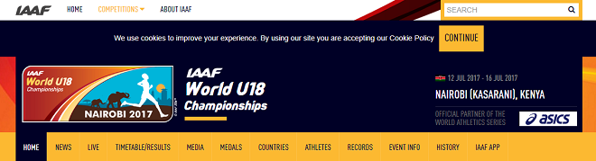 U18世界陸上選手権 画像