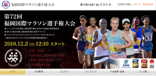 福岡国際マラソン2018画像