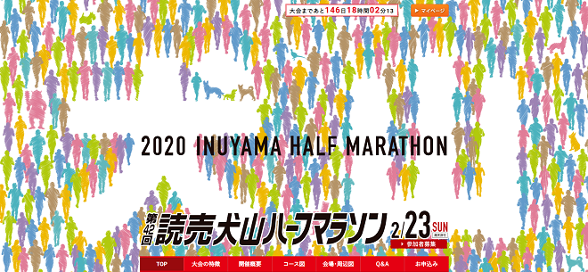 読売犬山ハーフマラソン2020画像