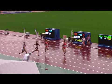 2017 U18陸上 女子100m 決勝A,B