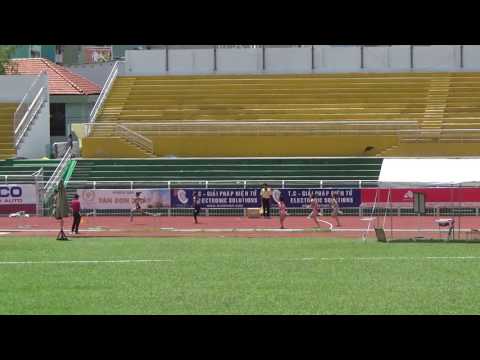 400m hurdles women heat 2 - Asian Junior 2016