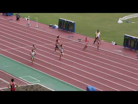 少年A女子100m予選3組 茨城国体