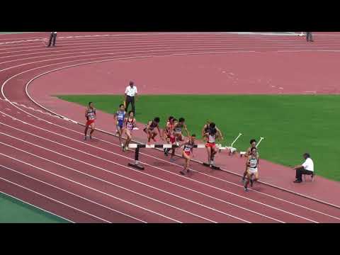2018 茨城県選手権陸上 男子3000mSCタイムレース2組
