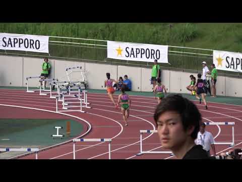 Women&#039;s 400m hurdles time-race１ Nazuna OKAWA 1:00.41 2019Twilight Games