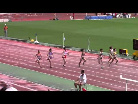 2015 東海高校総体 女子100m 準決勝1