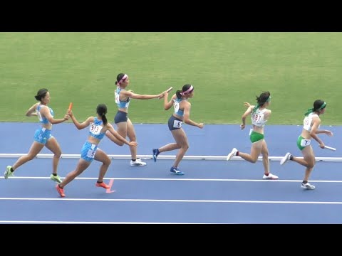 準決勝 共通女子 4×400mR 近畿高校ユース陸上2024