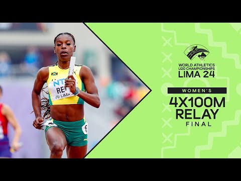 Alana Reid brings Jamaica&#039;s 4x100m team home in heats | World Athletics U20 Championships Lima 2024