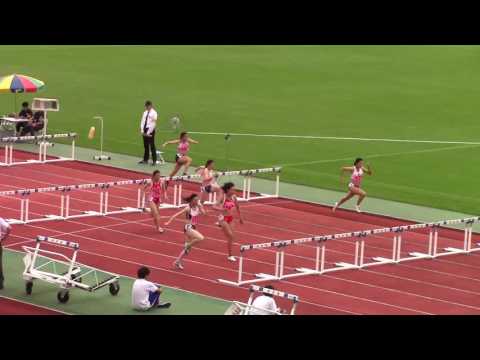 2016 西日本インカレ陸上 女子100mH予選2
