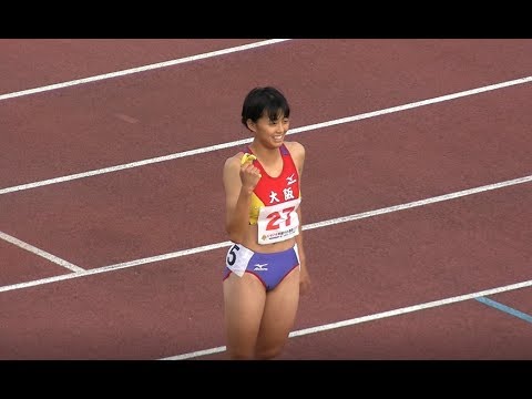 少年女子A 100m決勝 ★茨城国体陸上 2019.10