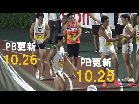 トップ3名がPB更新 男子100m トワイライトゲームス陸上2024