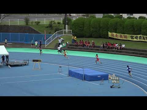 20180914103115県高校新人大会男4×100ｍR予選1組 宮崎西