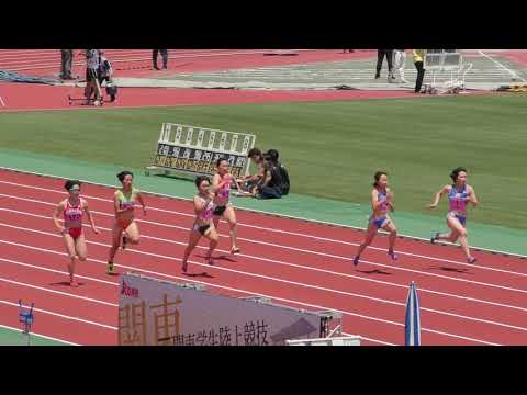 2019 関東インカレ陸上 女子 100m 予選4組