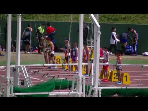 20180408福岡県春季記録会 中学男子1,2年100m決勝1組 Fukuoka Pref. Spring Track Meet J.H.S. Boys&#039;(BC) 100m Final-1