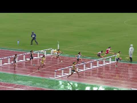 H29　ジュニアオリンピック　B女子100mH　予選2組