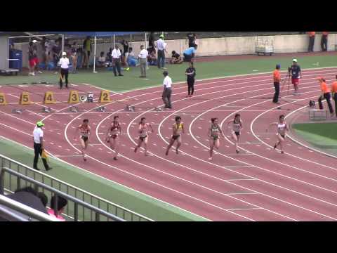 2015日本学生個人陸上　女子100m 予選11