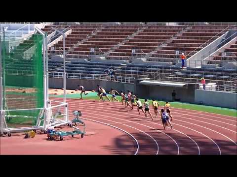 愛媛県高校陸上新人大会2017中予地区予選、男子4×100mリレー予選2組3着＋2