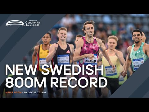 Kramer runs 1:44.08 to win 800m in Bydgoszcz | Continental Tour Gold 2024