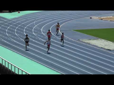 20180916130455県高校新人大会OP男200ｍ7組 平田 北斗