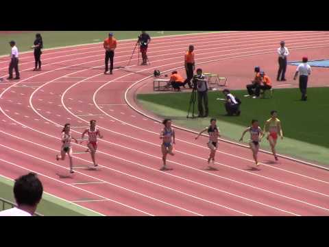 2015日本学生個人陸上　女子100m 予選3