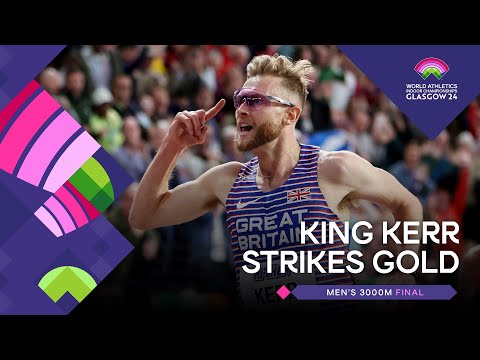 Josh Kerr 🇬🇧 powers to 3000m world title | World Athletics Indoor Championships Glasgow 24