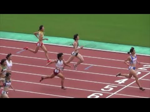 関東陸上競技選手権2017 女子200m準決勝2組