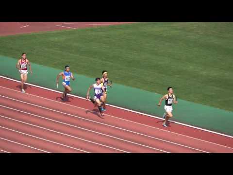 平成29年度 全国高校陸上北九州地区大会 男子4x400mR 準決勝1組