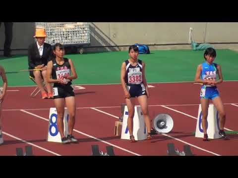 2018年度 兵庫リレーカーニバル 中学女子100mH決勝(-0.9)