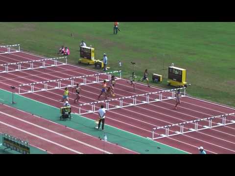 H29　千葉県中学総体　女子100mH　準決勝3組