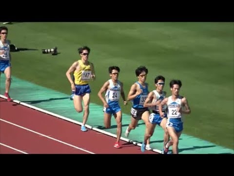 東日本実業団陸上2018 男子1500m3組