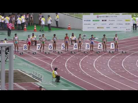 少年B女子100m予選3組 茨城国体