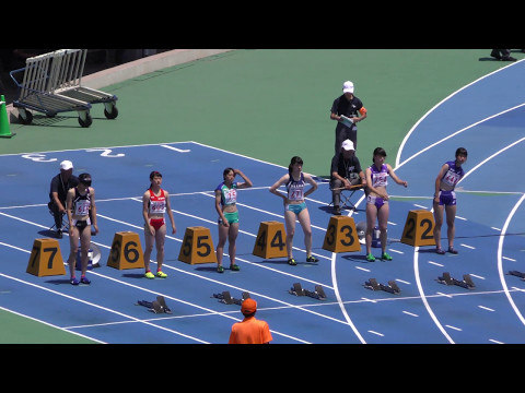 20160618関東高校総体女子100m南関東予選4組