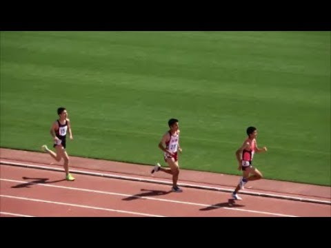 群馬県高校総体2018 中北毛地区予選会 男子1500mOP2組