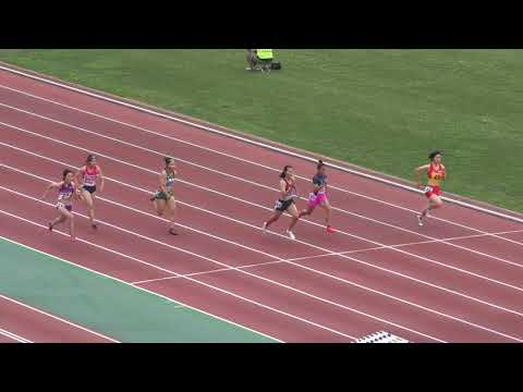H30　千葉県高校総体　女子100m　予選6組