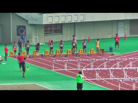 H29年度 中学新人埼玉県大会 男子110mH 予選5組