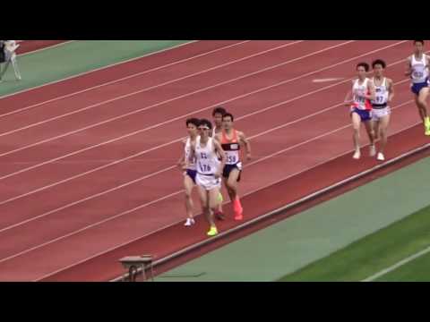 第81回京都学生陸上競技対校選手権大会　男子1500ｍ決勝タイムレース1組