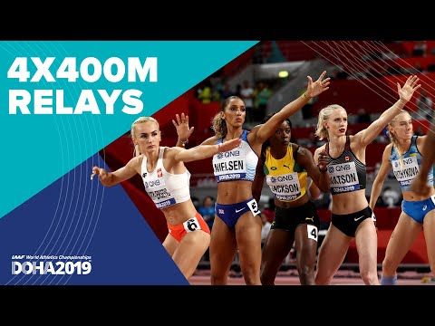 Men&#039;s and Women&#039;s 4x400m Relay Finals | World Athletics Championships Doha 2019