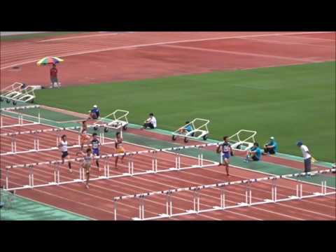 西川晴海選手（愛媛大）男子110mハードル予選1組、1着：15秒19　～四国インカレ2017～