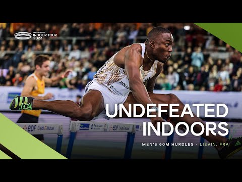 Holloway supreme in men&#039;s 60m hurdles | World Indoor Tour 2023