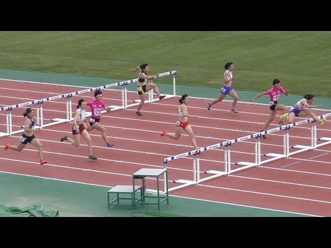 2017 岩手高総体 女子 100メートルハードル決勝