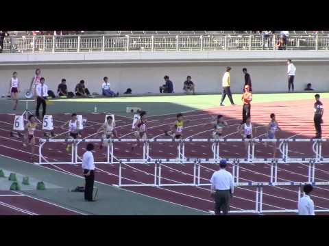 2015 西日本インカレ陸上 女子100mH 準決勝2