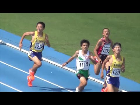 関東中学陸上2016 １年男子1500m決勝
