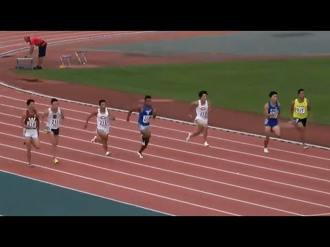 男子100m決勝 1組 富士北麓ワールドトライアル2019
