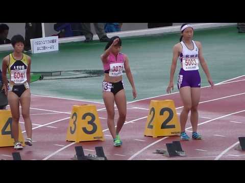 2017 東北高校新人陸上 女子 100m 決勝