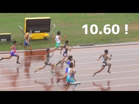 井上直紀 10.60(+2.2) 関東中学陸上2018 3年 男子100m