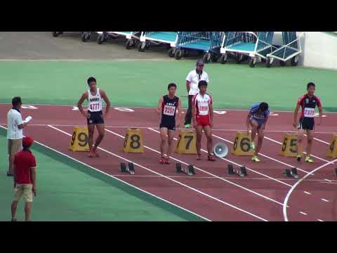 2018 茨城県高校個人選手権 男子100m決勝