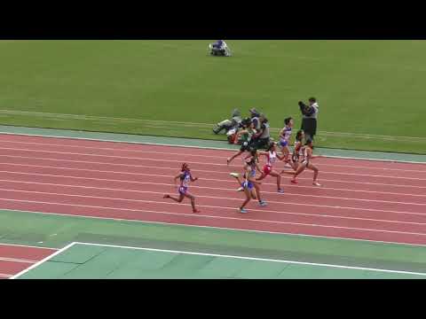 H29　ジュニアオリンピック　B女子100m　準決勝3組