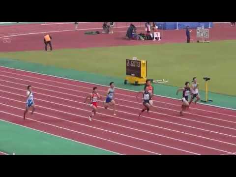 2018 東北高校新人陸上 男子 100m 予選3組