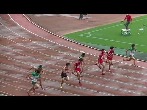 20210710国体陸上山口県最終選考会 少年男子A100m