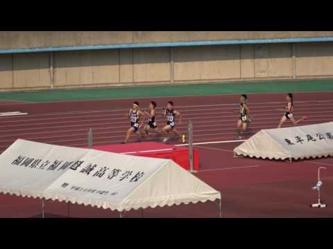 平成29年度 全国高校陸上北九州地区大会 男子4x400mR 予選3組