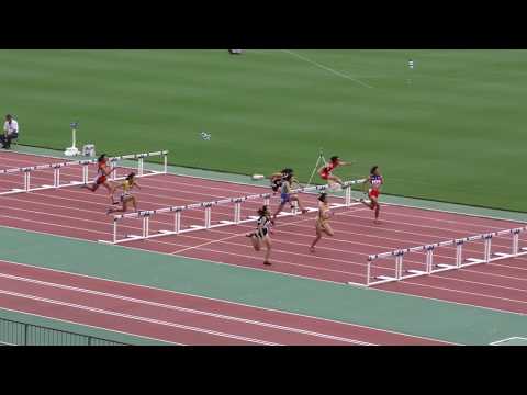 H30　ジュニアオリンピック　A女子100mYH　予選2組